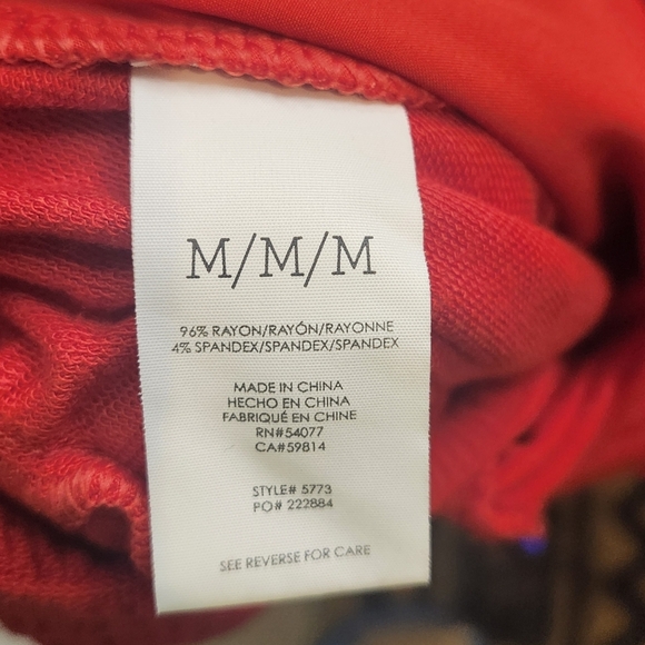 Cabi Faye Uptown Jumpsuit In Vermillion Red Wideleg Fit Size Medium Like New - Picture 8 of 10